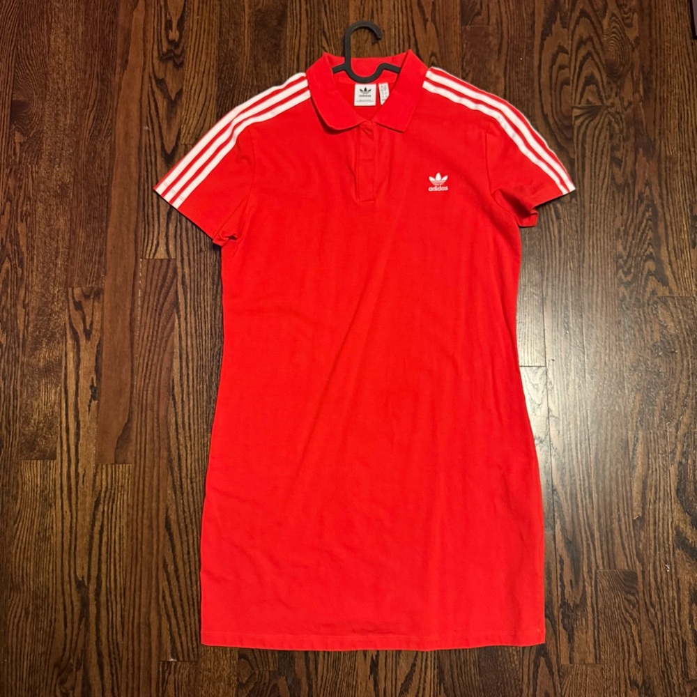 Adidas Vibrant Red Polo Dress